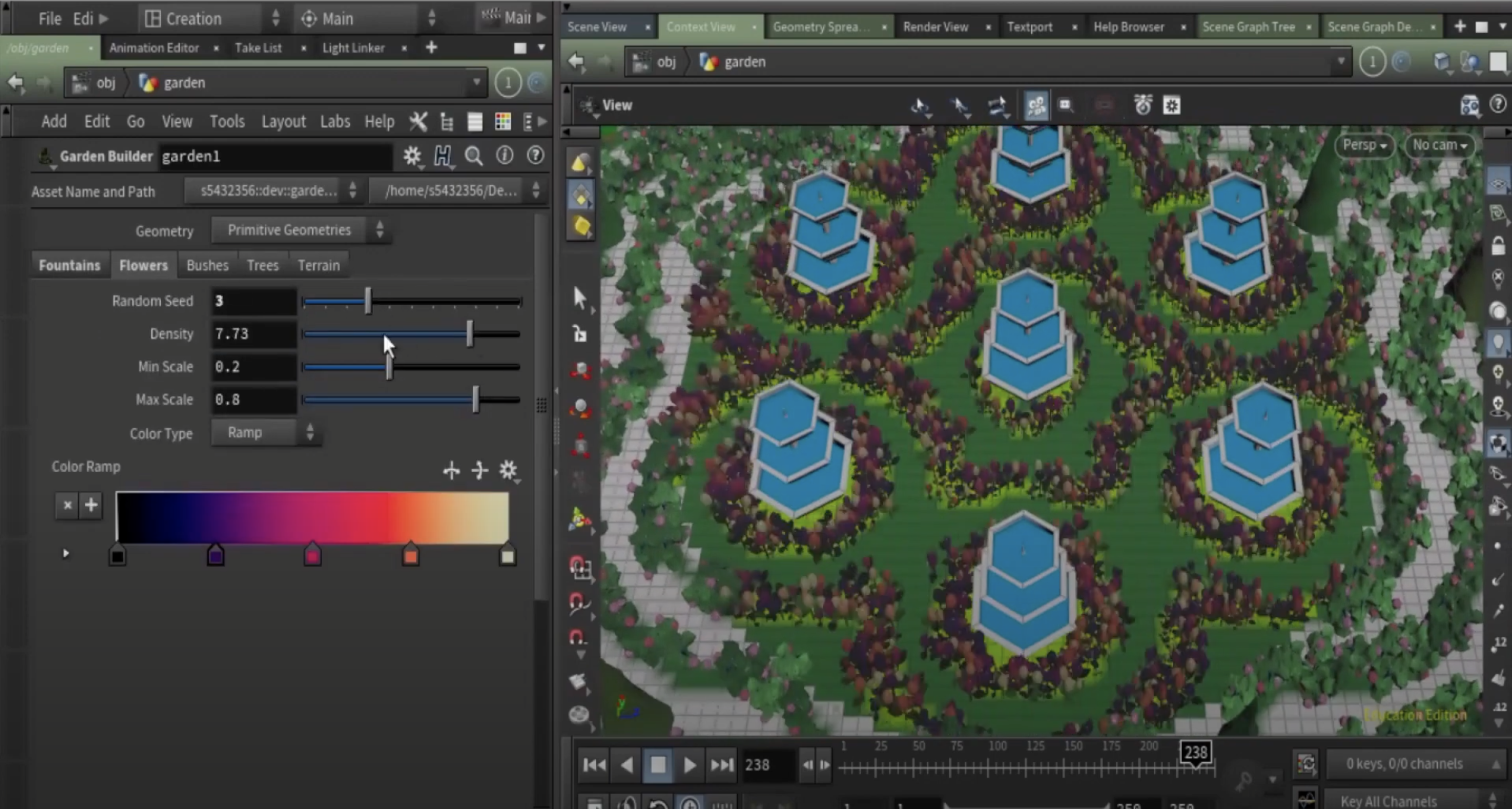 Houdini Garden Digital Asset
